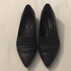 Franco Sarto pointy black flats